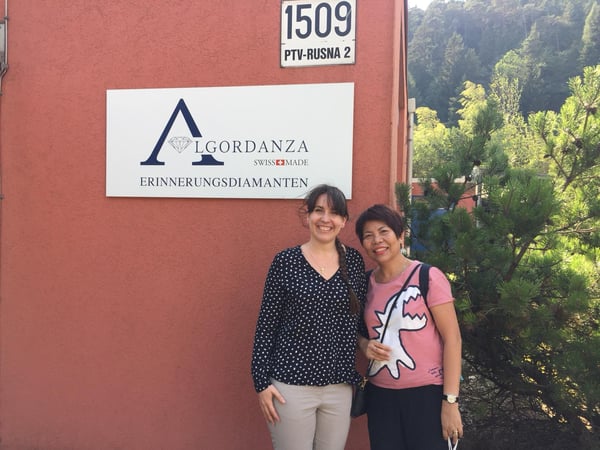 Freda（弗蕾達）訪問瑞士Algordanza實驗室