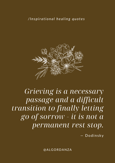 Healing quote from Dodinsky