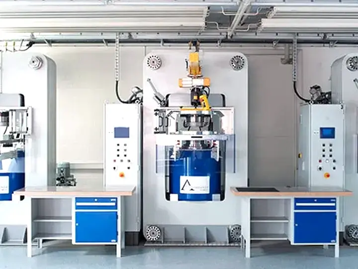 Diamond presses in the Algordanza laboratory in Switzerland